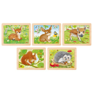 Goki puzzle Lesné zvieratká-zajac