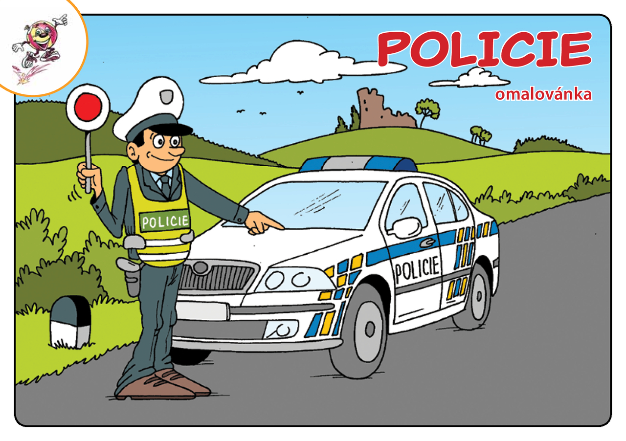Omaľovánka Polícia