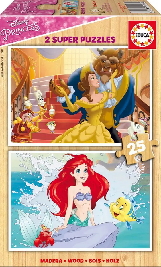 Educa Puzzle Disney Princess- 2x25ks