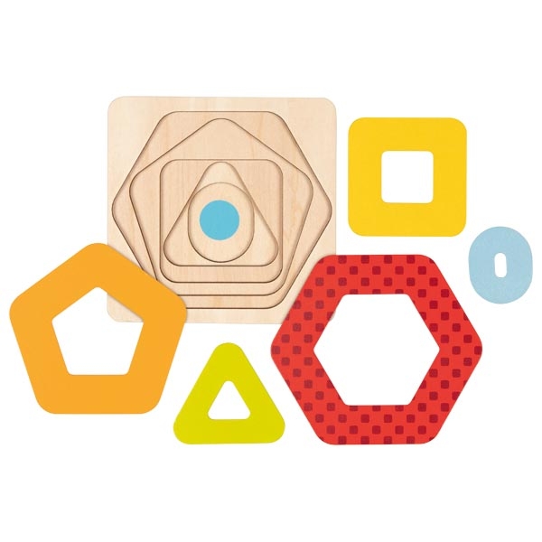 Goki puzzle vrstvené geometrické tvary II