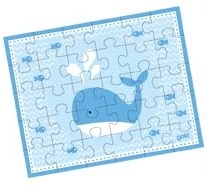 Goki mini puzzle veľryba
