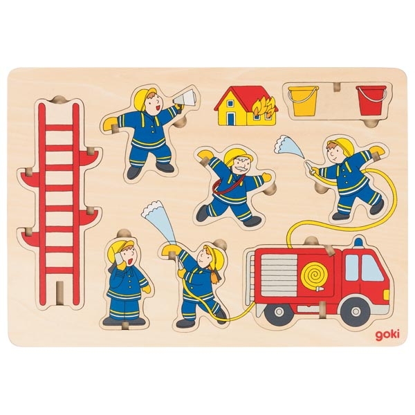 Goki Puzzle vkladacie hasiči