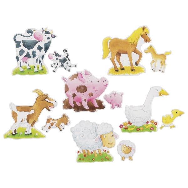 Goki Puzzle XXL set zvierat