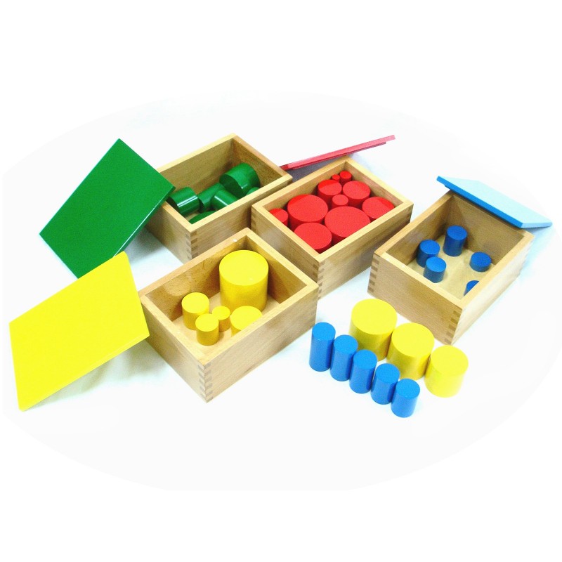 Montessori Farebné valčeky - 4 sady