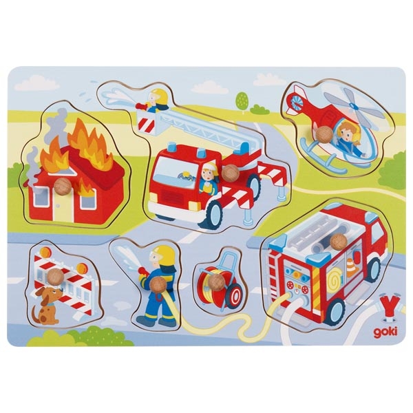Goki Puzzle vkladacie hasiči v akcii