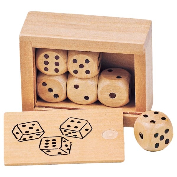 Goki Krabička so 6 drevenými kockami