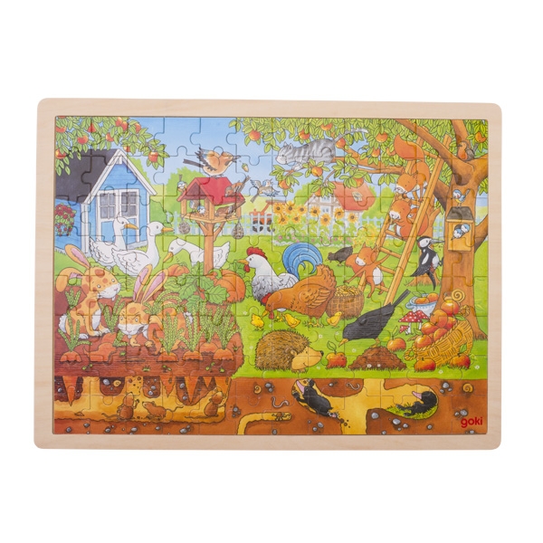 Goki Puzzle záhrada-zvieratká nad a pod zemou