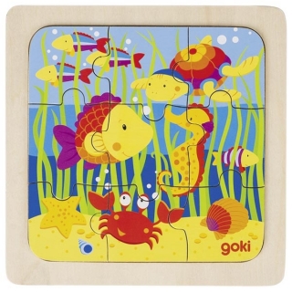 Goki puzzle Morský svet, 9 dielikov