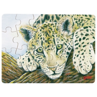 Goki drevené mini puzzle Gepard
