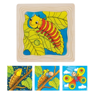 Goki Motýľ-vývojové vrstvené puzzle