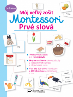 Svojtka Môj veľký zošit Montessori prvé slová