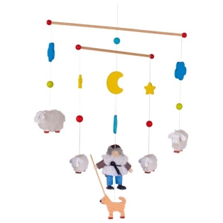 Goki Závesná dekorácia pastier s ovečkami