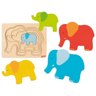 Goki puzzle vrstvené sloníky
