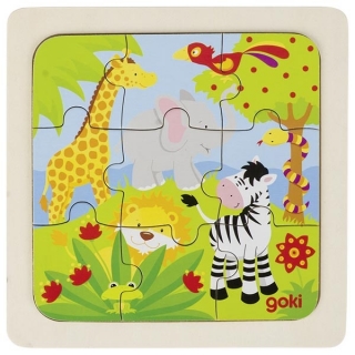 Goki puzzle safari 9 dielikov