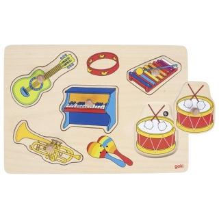 Goki Puzzle hudobné nástroje so zvukom