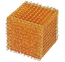 Montessori Zlatá perlová tisícová kocka